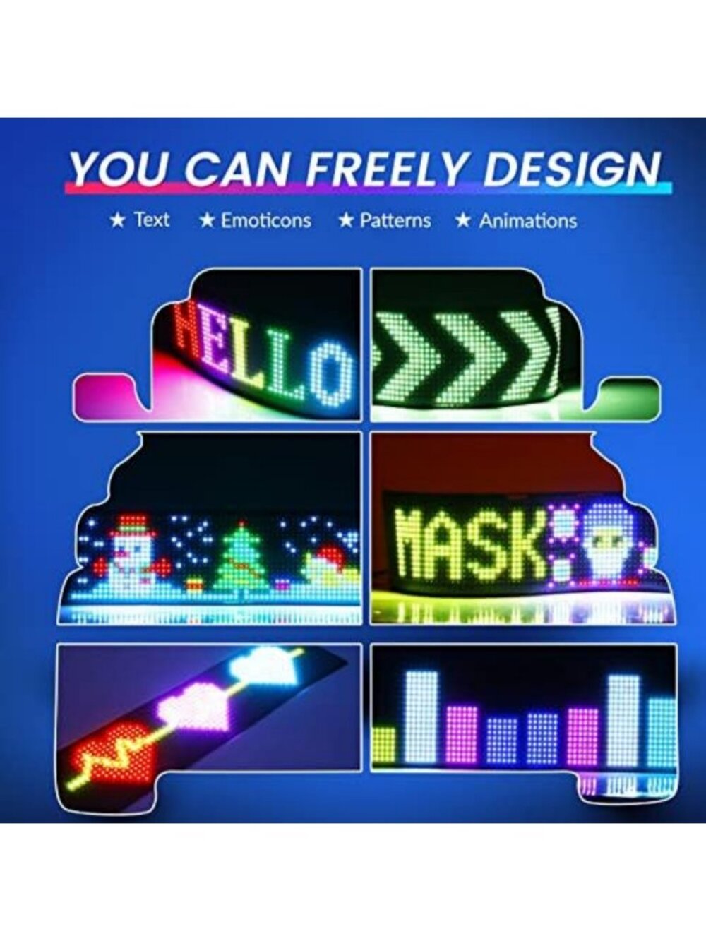 Customizable LED Sign with Bluetooth App Control - Flexible Scrolling Display - Picture 6 of 6